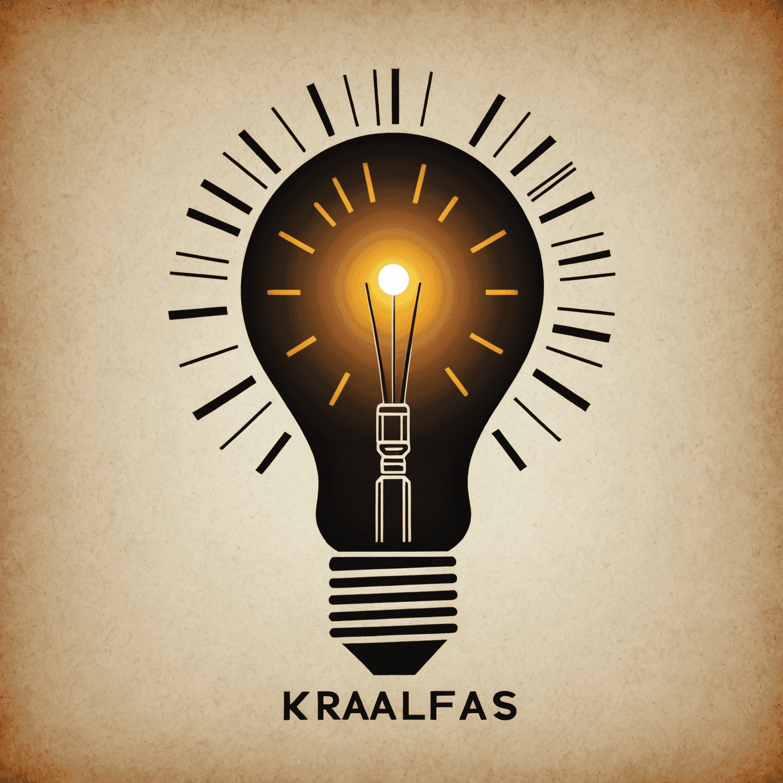 KraalofIdeas logo - An abstract representation of a traditional African kraal with a light bulb in the center, symbolizing innovative ideas in the energy sector