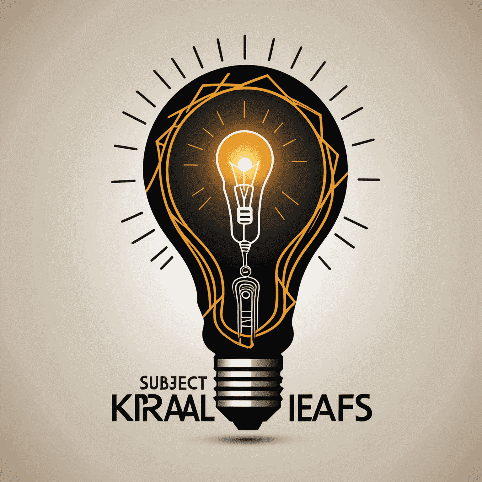 KraalofIdeas logo - An abstract representation of a traditional African kraal with a light bulb in the center, symbolizing innovative ideas in the energy sector