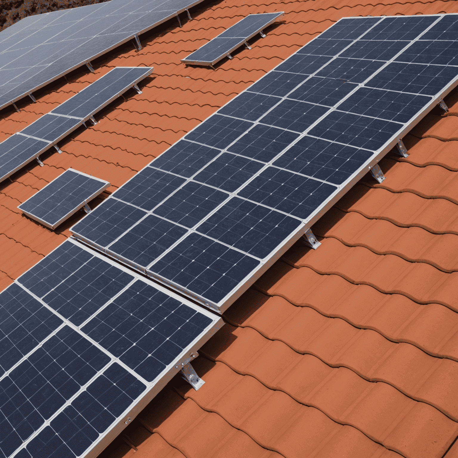 Close-up of high-efficiency solar panels used in South African installations